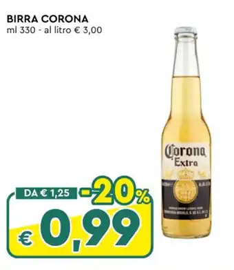 Galassia BIRRA CORONA ml 330 offerta