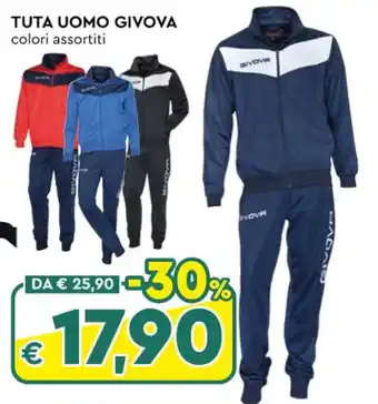 Galassia TUTA UOMO GIVOVA colori assortiti offerta