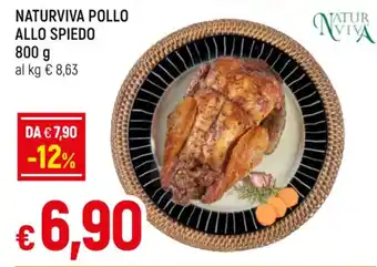 Galassia NATURVIVA POLLO ALLO SPIEDO 800 g offerta