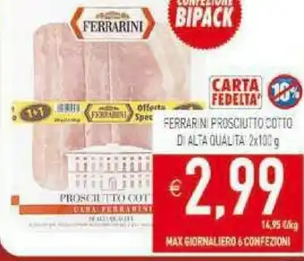 Gros Ferrarini Prosciutto cotto offerta