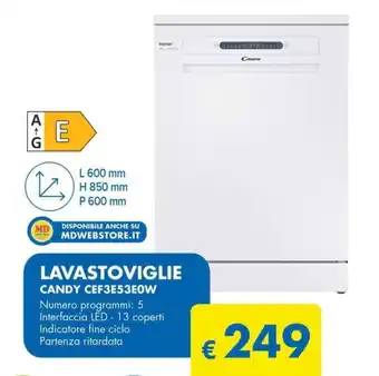 MD Discount LAVASTOVIGLIE CANDY CEF3E53EOW offerta
