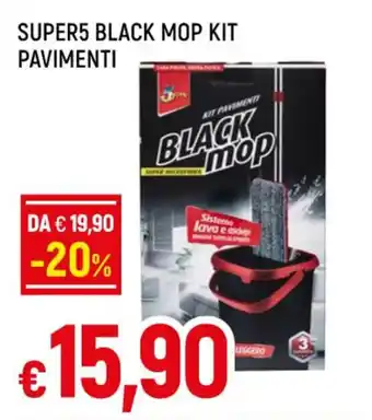 Galassia SUPER5 BLACK MOP KIT PAVIMENTI offerta