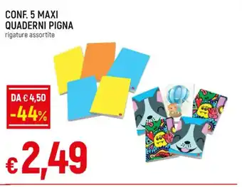 Galassia CONF. 5 MAXI QUADERNI PIGNA offerta