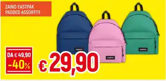 Galassia ZAINO EASTPAK PADDED ASSORTITI offerta