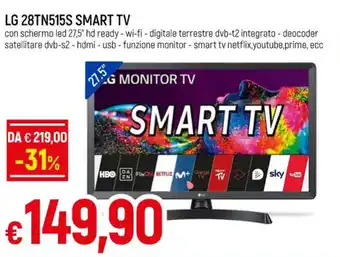 Galassia LG 28TN515S SMART TV offerta