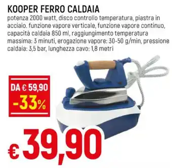 Galassia KOOPER FERRO CALDAIA offerta