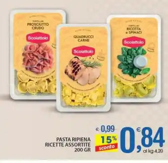 Qui Discount PASTA RIPIENA RICETTE ASSORTITE 200 GR offerta