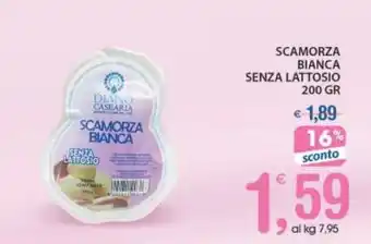 Qui Discount SCAMORZA BIANCA SENZA LATTOSIO 200 GR offerta