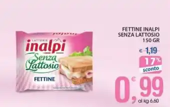Qui Discount FETTINE INALPI SENZA LATTOSIO 150 GR offerta