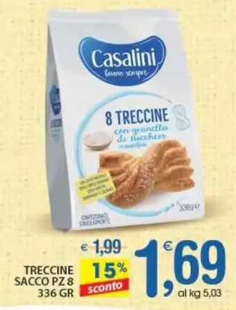 Qui Discount TRECCINE SACCO PZ 8 336 GR offerta