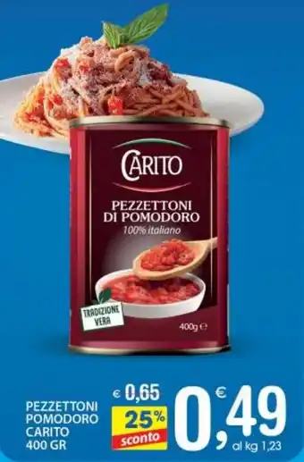 Qui Discount PEZZETTONI POMODORO CARITO 400 GR offerta