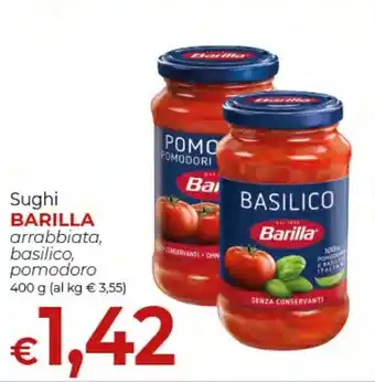 Sughi BARILLA arrabbiata, basilico, pomodoro 400 g