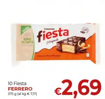 Supermercati Nonna Isa 10 Fiesta FERRERO 375 g offerta