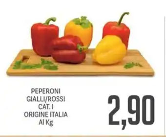 Supermercati Piccolo PEPERONI GIALLI/ROSSI CAT.I ORIGINE ITALIA offerta