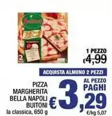Spesa Facile Conad PIZZA MARGHERITA BELLA NAPOLI BUITONI la classica, 650 g offerta