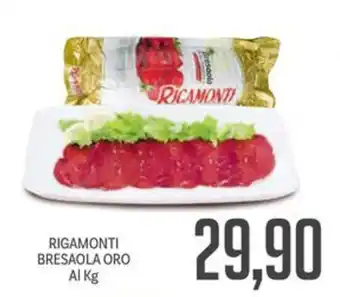 Supermercati Piccolo RIGAMONTI BRESAOLA ORO offerta