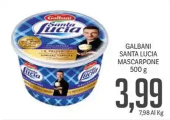 Supermercati Piccolo GALBANI SANTA LUCIA MASCARPONE 500 g offerta