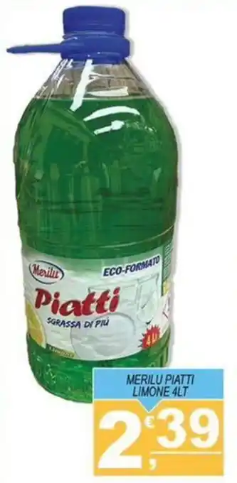 Magazzini del Risparmio MERILU PIATTI LIMONE 4LT offerta