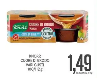 Supermercati Piccolo KNORR CUORE DI BRODO VARI GUSTI 100/112 g offerta