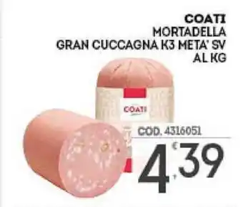 Eurocash Coati Mortadella Gran Cuccagna K3 Meta'SV offerta