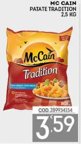 Eurocash McCain Patate Tradition 2,5kg offerta