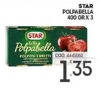 Eurocash Star Polpa Bella 400gr x 3 offerta