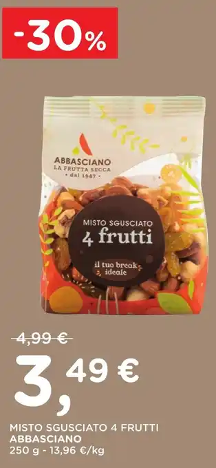 Poli MISTO SGUSCIATO 4 FRUTTI ABBASCIANO 250 g offerta