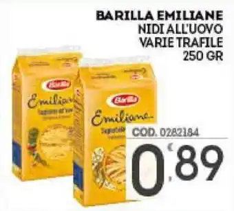 Eurocash Barilla Emiliane 250gr offerta