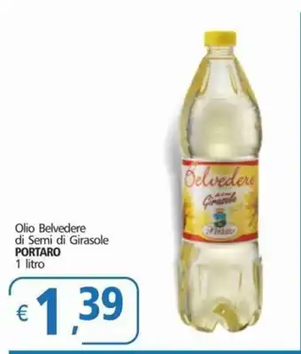 Alter Discount Olio Belvedere di Semi di Girasole PORTARO 1 litro offerta