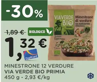 Poli MINESTRONE 12 VERDURE VIA VERDE BIO PRIMIA 450 g offerta