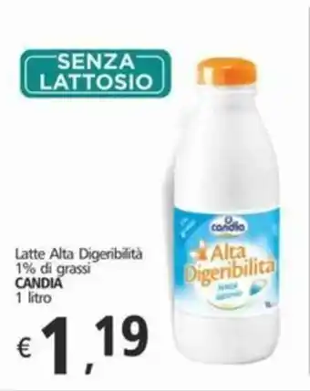 Alter Discount Latte Alta Digeribilità 1% di grassi CANDIA 1 litro offerta