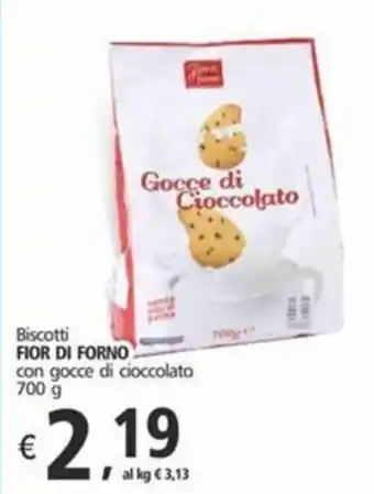 Alter Discount Biscotti FIOR DI FORNO con gocce di cioccolato 700 g offerta