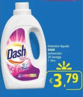 Alter Discount Detersivo liquido DASH active/color 20 lavaggi 1 litro offerta
