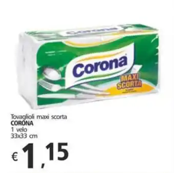 Alter Discount Tovaglioli maxi scorta CORONA 1 velo 33x33 cm offerta