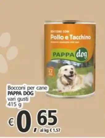 Alter Discount Bocconi per cane PAPPA DOG vari gusti 415 g offerta