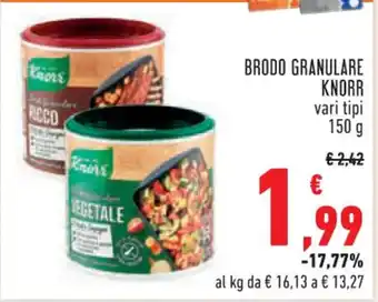 Conad City BRODO GRANULARE KNORR vari tipi 150 g offerta