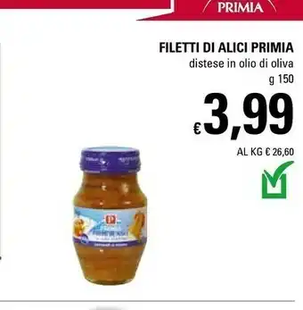 Basko Primia Filetti Di Alici Distese In Olio Di Oliva offerta