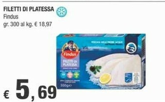 Crai Findus Filetti Di Platessa 300 G(ml) offerta