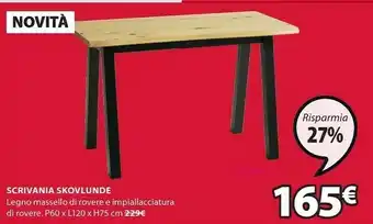 JYSK Skovlunde Scrivania offerta