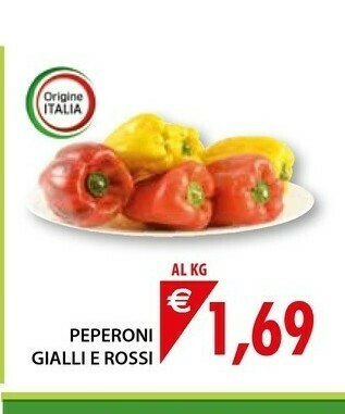 Mercatò Peperoni Gialli E Rossi offerta