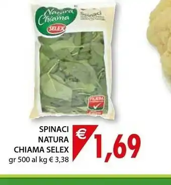 Mercatò Selex Spinaci Natura Chiama offerta