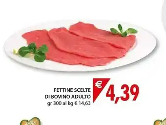 Mercatò Fettine Scelte Di Bovino Adulto offerta