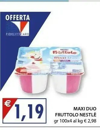 Mercatò Nestlè Nestlè - Fruttolo Maxi Duo 400 g(ml) offerta