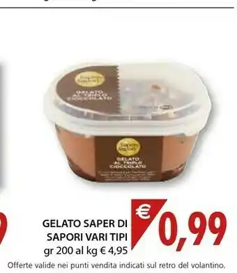 Mercatò Saper di sapori Gelato Al Caffè Arabica 200 G(ml) offerta