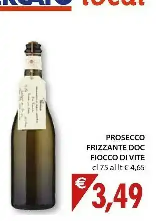 Mercatò Prosecco Frizzante Doc Fiocco Di Vite offerta