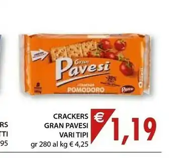 Mercatò Pavesi Gran I Cracker Olive 280 G(ml) offerta
