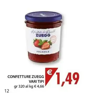 Mercatò Zuegg Confettura Extra Di Amarene 320 G(ml) offerta