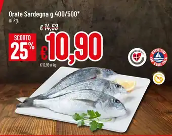 Pan Orate Sardegna g.400/500 al kg. offerta