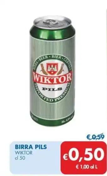 MD Discount BIRRA PILS WIKTOR cl 50 offerta