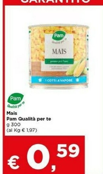 Metà Pam - Mais 300 G(ml) offerta